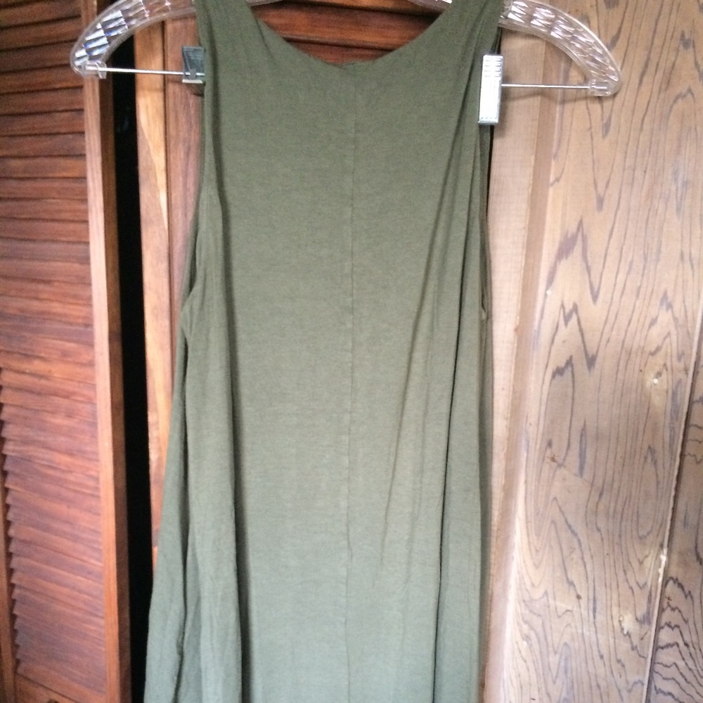 Basic olive dress - Picture 3 of 3
